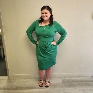 Eloquii Long Sleeved Asymmetrical Dress - New! - Size 16